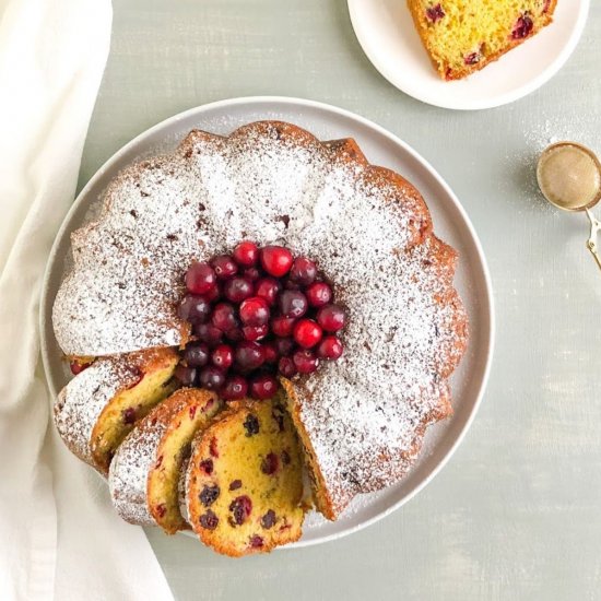 Cranberry Orange Bundt Cake