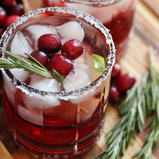 Christmas Cranberry Margaritas