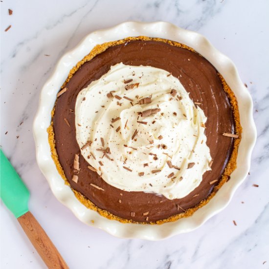 Chocolate Pie with Homemade Crust