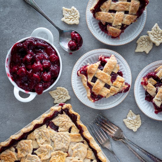 Cherry slab pie