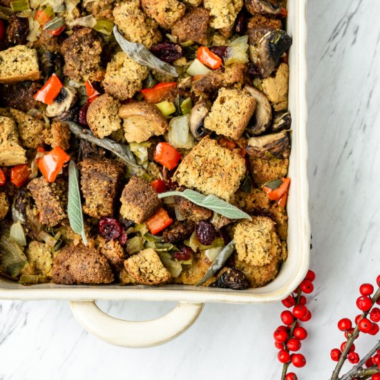 Vegan Cornbread Stuffing