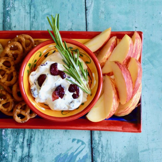 Cranberry and Rosemary Cheese Dip