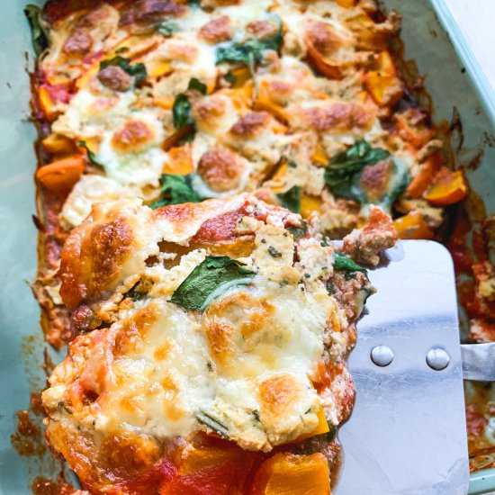 Vegan Pumpkin Lasagna (low-carb)