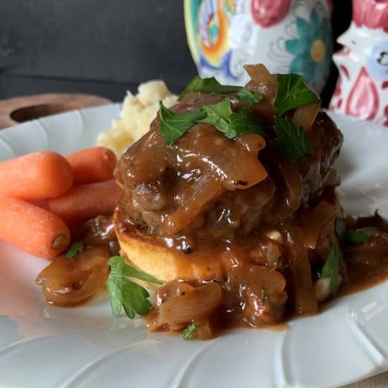 French Onion Salisbury Steak