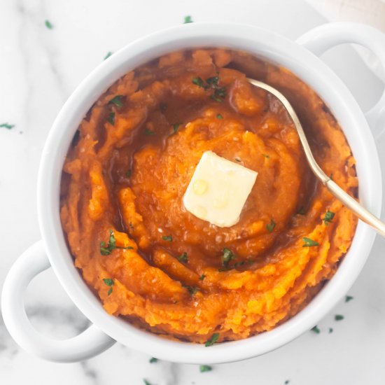 Honey Mashed Sweet Potatoes