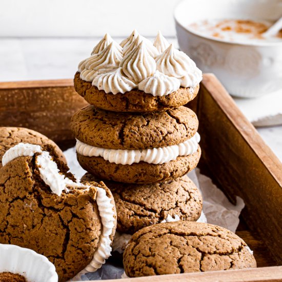 Gingerbread Cream Sandwich Cookies