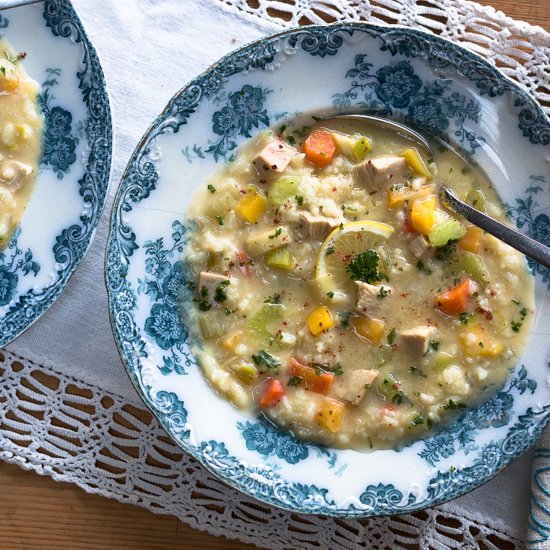 Greek Lemon Turkey Soup