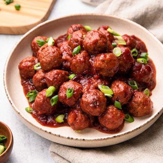 Crockpot Cranberry Sauce Meatballs