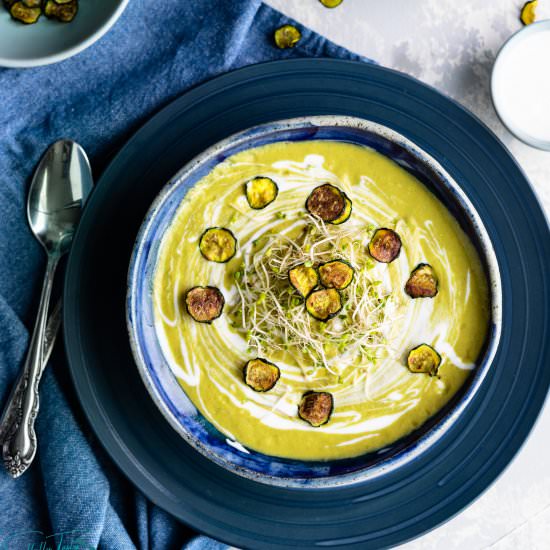 Raw Vegan Zucchini Soup