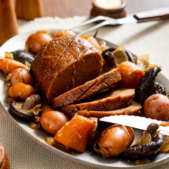 Slow Cooker Seitan Roast