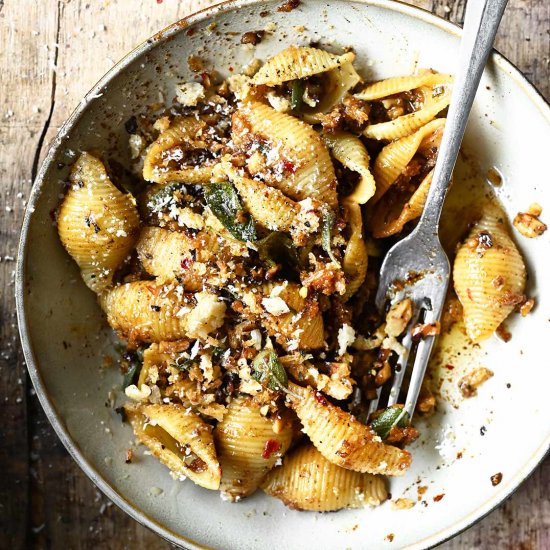 Spicy Miso Brown Butter Pasta