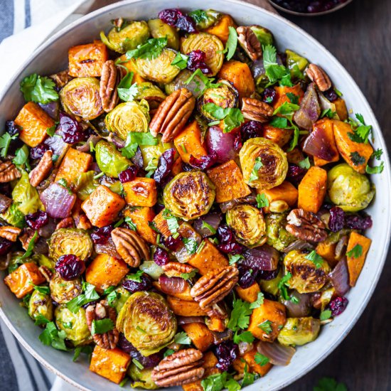 Brussels Sprouts & Sweet Potatoes