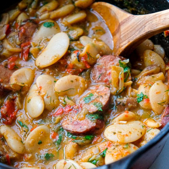 Smoky Romanian Bean Stew