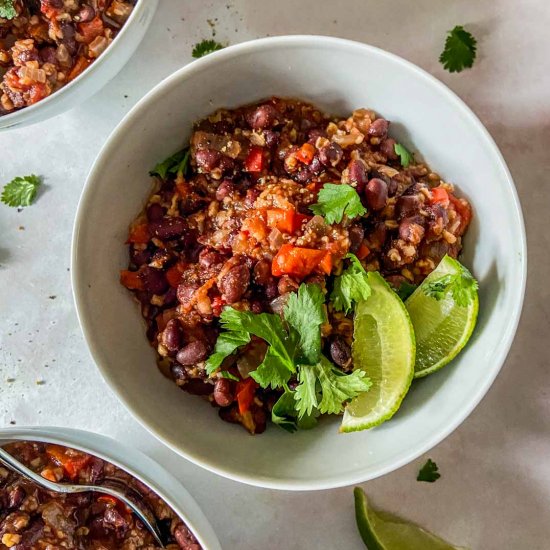 Slow Cooker Black Bean Chili