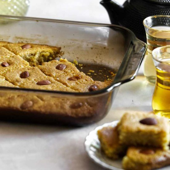 Namoura (Lebanese Semolina Cake)