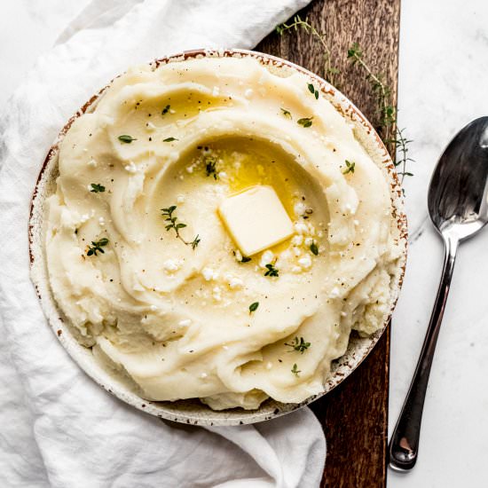 Creamy Goat Cheese Mashed Potatoes