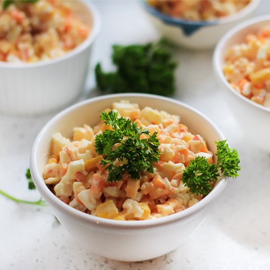 Russian Style Crab Salad