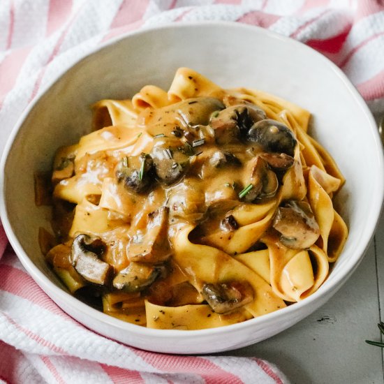 Roasted Mushrooms Stroganoff