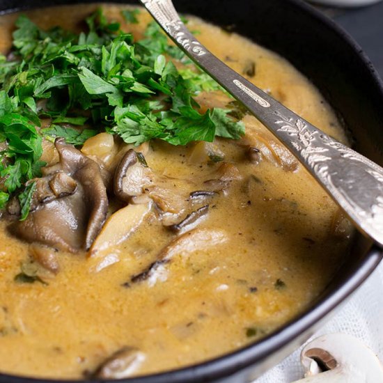 Mixed Mushroom Soup