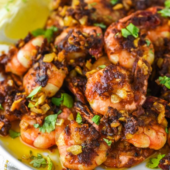 Hawaiian Garlic Shrimp