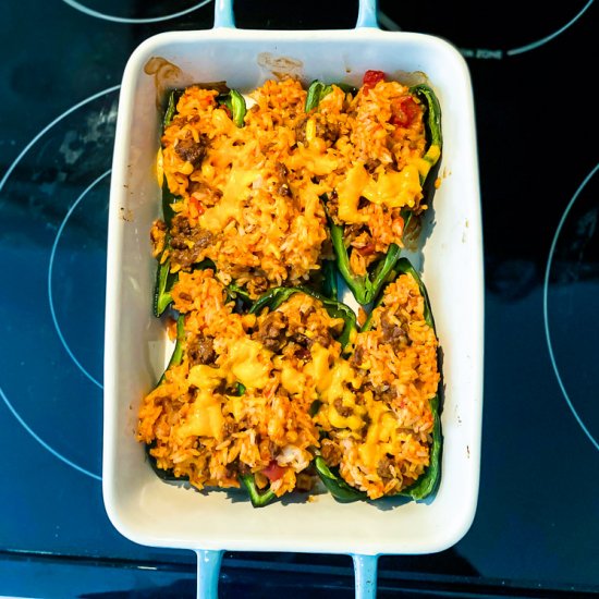 Stuffed Poblano Peppers