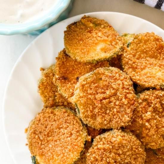 Keto Fried Zucchini