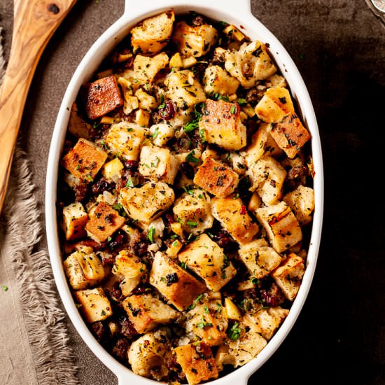 Stuffing with Apples and Sausage