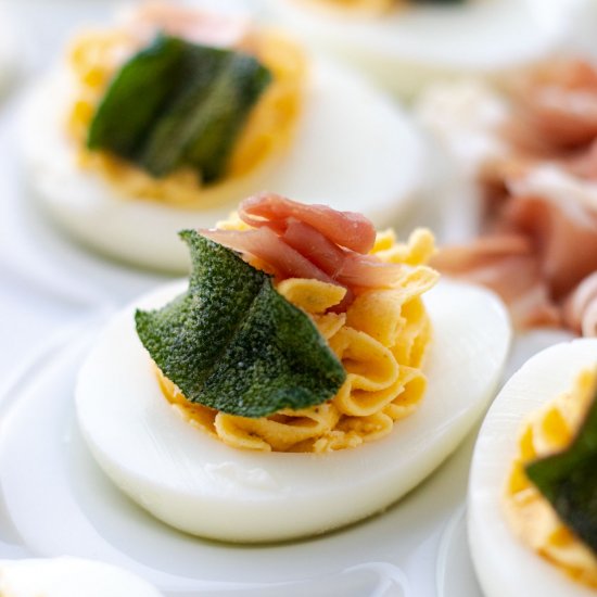 Butternut Squash Devilled Eggs