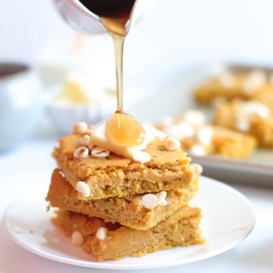 Pumpkin Spice Sheet Pan Pancakes