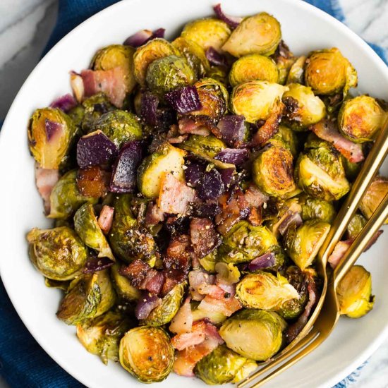 Maple Bacon Brussels Sprouts