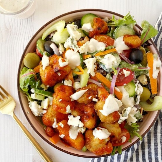 Buffalo Cauliflower Salad