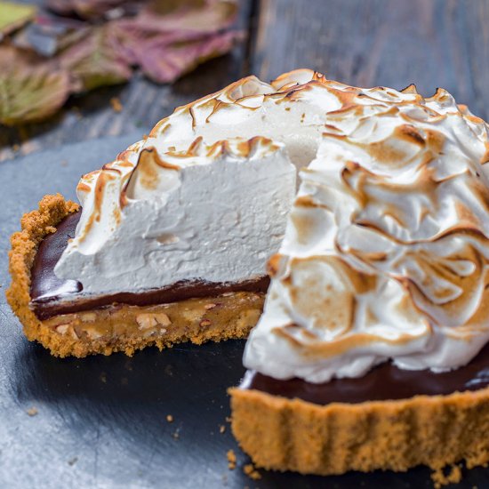 No-Bake Chocolate Pecan Pie