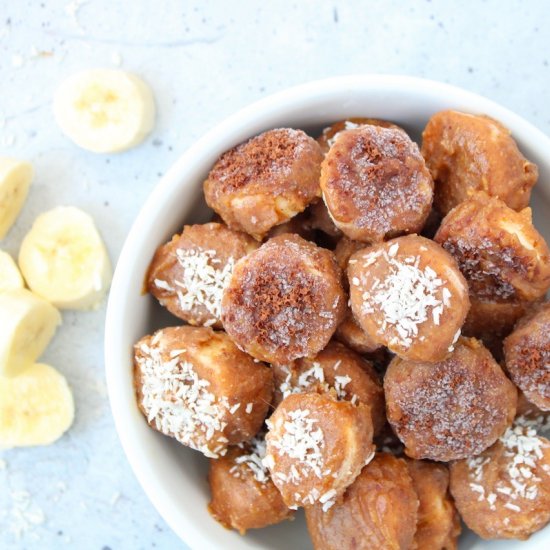 Frozen Almond Banana Bites