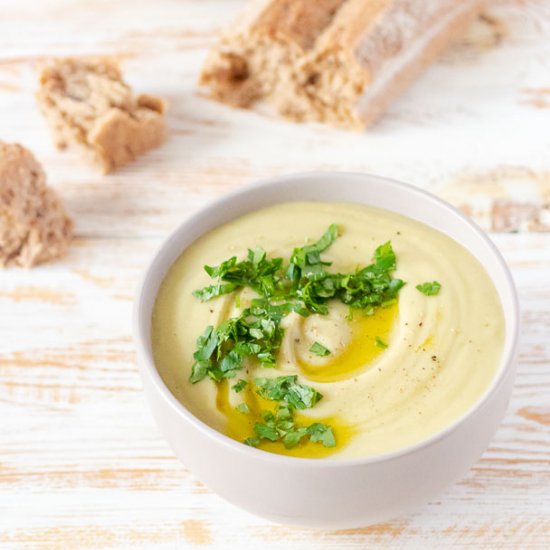 Broccoli, Parsnip and Lentil Soup