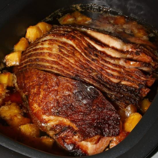 Crock-Pot Brown Sugar Pineapple Ham