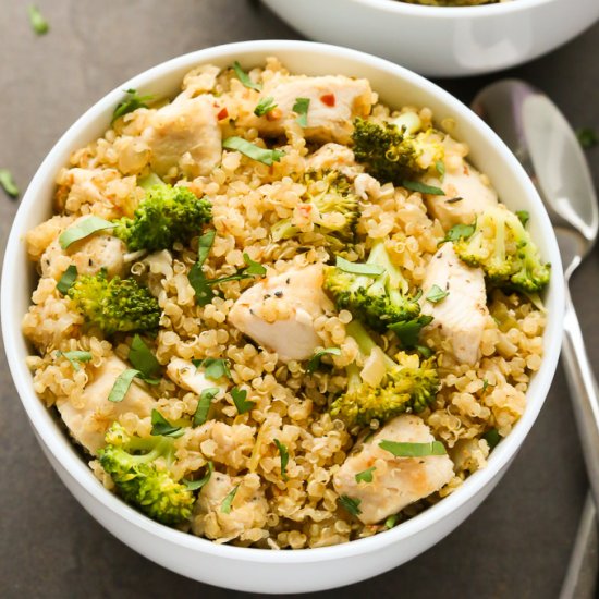 One-Pot Chicken Broccoli Quinoa