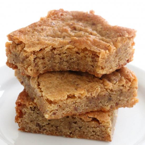 Gluten-Free Maple Blondies (Vegan)