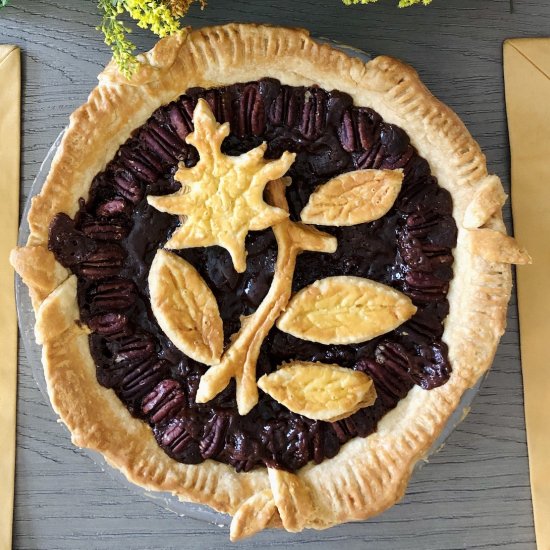 Vegan Chocolate Pecan Pie