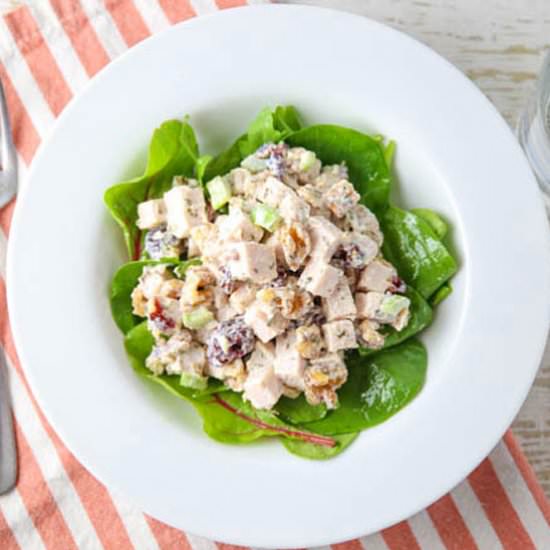 Cranberry Walnut Turkey Salad