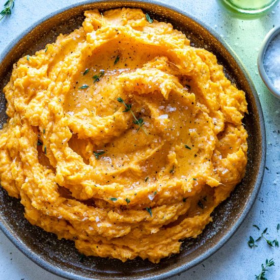 HEALTHY MASHED SWEET POTATOES