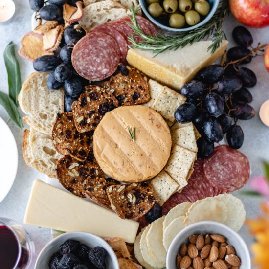 Beautiful Autumn Charcuterie Board