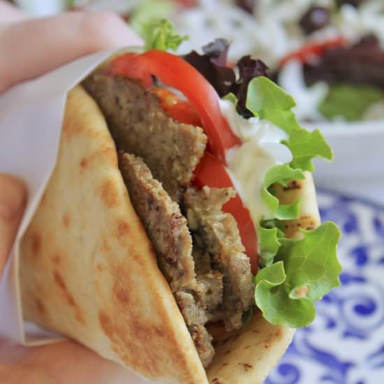 Greek Gyros with Tzatziki Sauce