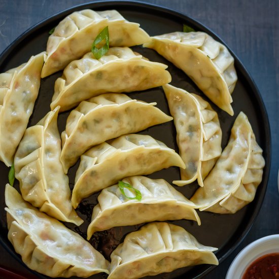 Pan Fried Vegetable Dumplings