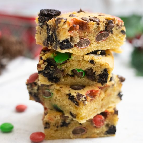 Christmas Blondies