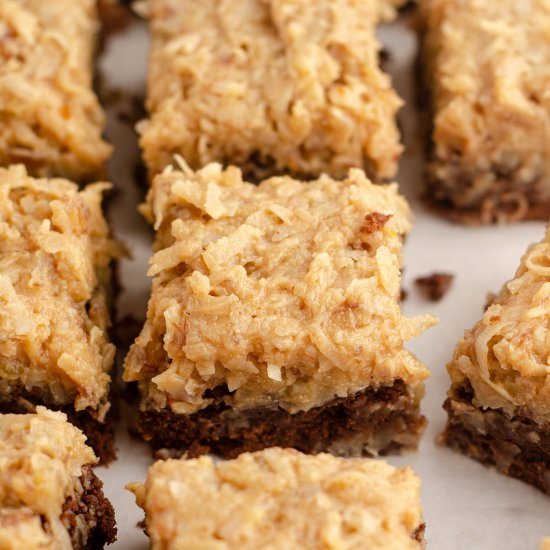 german chocolate brownies