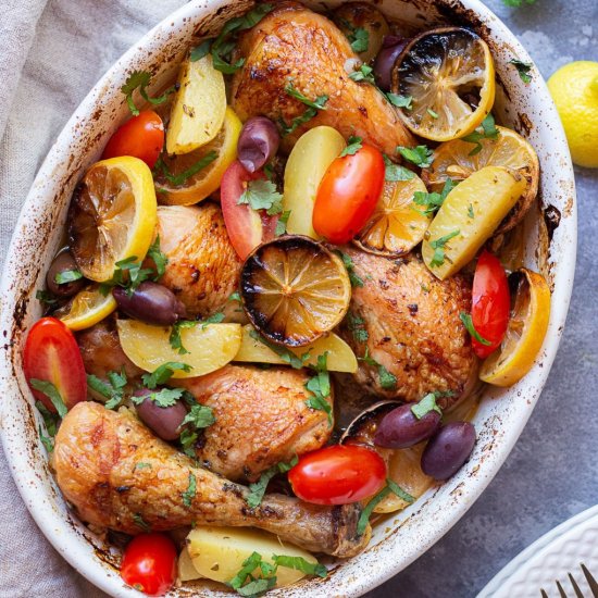 GREEK CHICKEN AND POTATOES RECIPE