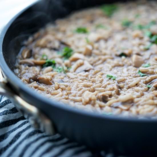 Balsamic Mushroom Risotto