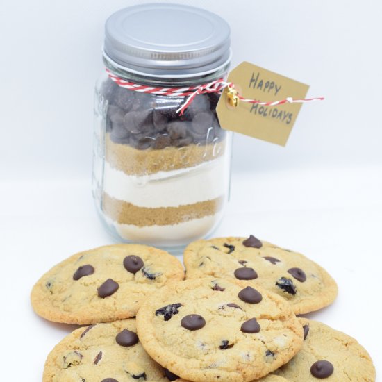 Vegan Christmas Cookie Mix Jar Gift