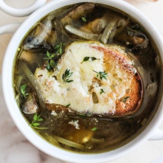 Mushroom French Onion Soup