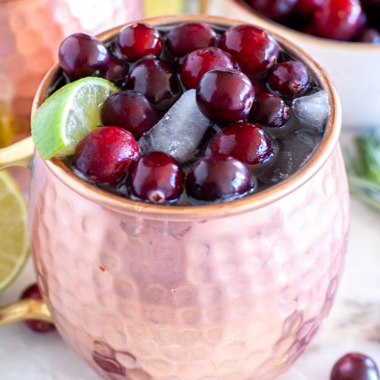 Cranberry Moscow Mule